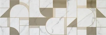 Декоративный элемент Marazzi Italy Allmarble Wall Golden White Decoro Club Satin M8T5 40x120 сатинированный
