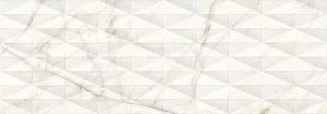 Плитка Marazzi Italy Allmarble Wall Golden White Struttura Pave 3D Lux M71S 40x120 глянцевая