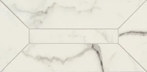 Декоративный элемент Marazzi Italy Allmarble Statuario Listone 3D Lux MMR5 15x30 глянцевый