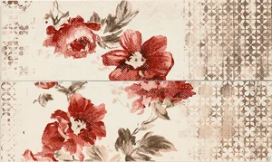 Декоративный элемент Marazzi Italy Chroma Flower Ivory Coral Dec.M07l 11,5x38 глянцевый