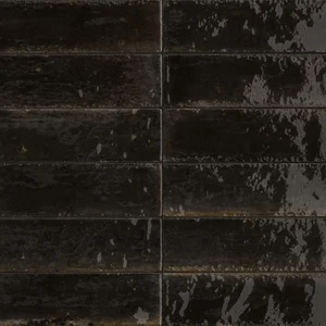 Керамогранит Marazzi Italy Lume Black M6RP 6x24 глянцевый