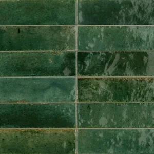 Керамогранит Marazzi Italy Lume Green M6RQ 6x24 глянцевый