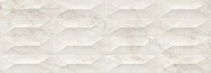 Плитка Marazzi Italy Marbleplay Calacatta Struttura Gem 3D Rett M4PE 30x90 матовая