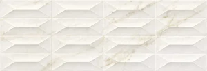 Плитка Marazzi Italy Marbleplay Ivory Struttura Gem 3D Rett M4PF 30x90 матовая