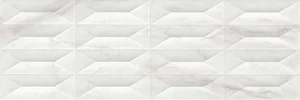 Декоративный элемент Marazzi Italy Marbleplay White Str. Gem 3D M4PC 30x90 структурированный