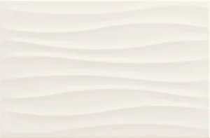Marazzi Italy Neutral White Str. Tide 3d Керамическая плитка M01p 25x38 глянцевая