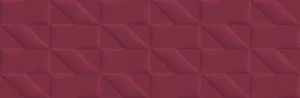Плитка Marazzi Italy Outfit Red Struttura Tetris 3D M12C 25x76 матовая