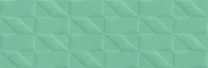 Плитка Marazzi Italy Outfit Turquoise Struttura Tetris 3D M129 25x76 матовая