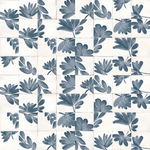 Декоративный элемент Marazzi Italy Rice Bianco Decoro Blossom Lux M9JA 15x15 полированный