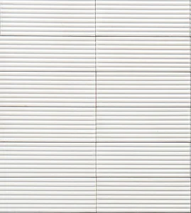 Керамогранит Marazzi Italy Rice Bianco Strutt. Pleat 3D Lux M96H 7,5x20 полированный