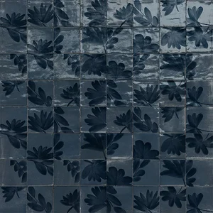 Декоративный элемент Marazzi Italy Rice Blu Decoro Blossom Lux M9J9 15x15 полированный