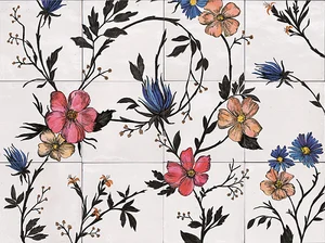 Декоративный элемент Marazzi Italy Rice Decoro Garden Modulo A M9E5 45x60 полированный
