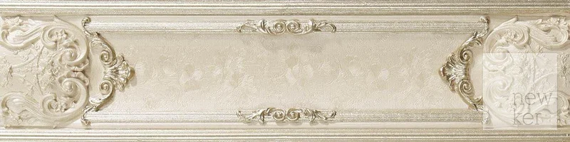 Бордюр Newker Marbeline Empire Cream Listello 9,5x40 матовый
