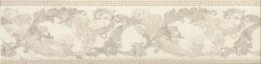 Бордюр Versace Marble Fas Barocca Bianco 240231 14,4x58,5 полированный