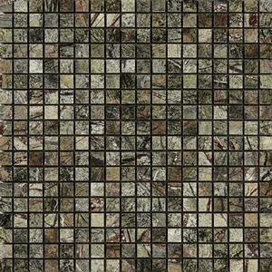 Мозаика Art & Natura Marble Mosaic Rain Forest Green 30,5x30,5 глянцевая