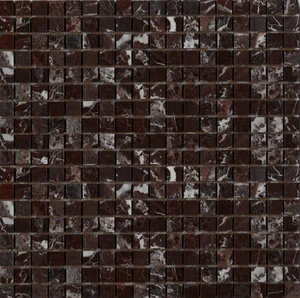 Мозаика Art & Natura Marble Mosaic Rosso Levanto 30,5x30,5 глянцевая