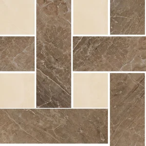 Мозаика Versace Marble Mosaico Chest Marrone Beige 240452 29,1x29,1 лаппатированная