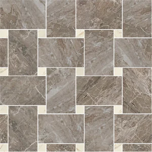 Мозаика Versace Marble Mosaico Intreccio Grigio-Bianco 240535 29,1x29,1 лаппатированная