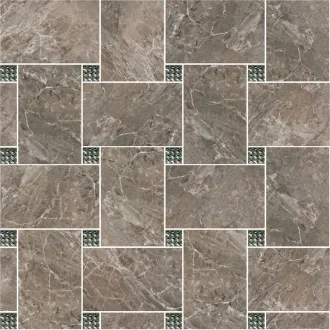 Marble Mosaico Intreccio Grigio Swarov Bianco 240515