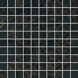 Мозаика Versace Marble Mosaico Nero T100 240503 29,1x29,1 лаппатированная