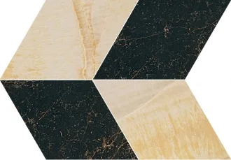 Marble Mosaico T4 L Nero-Oro 240471