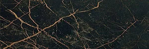 Керамогранит Versace Marble Nero Saint Laurent 240033 19,5x58,5 лаппатированный
