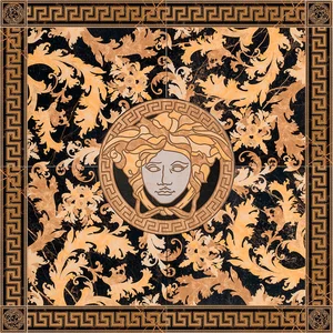 Панно Versace Marble Rosone Nero S Lauren 240423 117,2x117,2 полированное