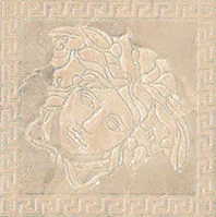 Вставка Versace Marble Toz Medusa Beige 240384 14,4x14,4 лаппатированная