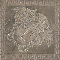 Вставка Versace Marble Toz Medusa Grigio 240386 14,4x14,4 лаппатированная