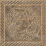 Вставка Versace Marble Toz Medusa Marrone Sab 240307 11,5x11,5 матовая