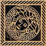 Вставка Versace Marble Toz Medusa Nero Sab 240303 11,5x11,5 матовая