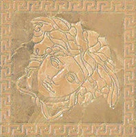Вставка Versace Marble Toz Medusa Oro 240382 14,4x14,4 лаппатированная