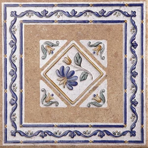 Вставка Azuliber Mariola Beige Taco 16,5x16,5 матовая