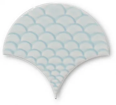 Декоративный элемент Maritima Escama Relieve Aqua 14x16 глянцевый