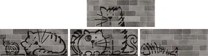 Декоративный элемент Vives Marlon Nuney-4 Grafito 20x50 матовый