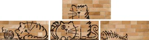 Декоративный элемент Vives Marlon Nuney-4 Natural 20x50 матовый