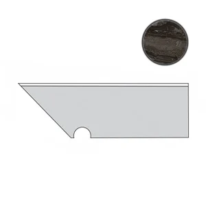 Спецэлемент Atlas Concorde Italy Marvel Edge Absolute Brown Battiscopa Sag. SX AFB1 7,2x30 матовый