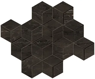 Мозаика Atlas Concorde Italy Marvel Edge Absolute Brown Mosaico 3D AEPG 26,4x30,5 глянцевая