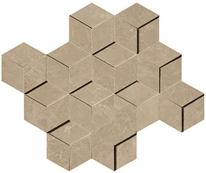 Мозаика Atlas Concorde Italy Marvel Edge Elegant Sable Mosaico 3D AEPE 26,4x30,5 глянцевая