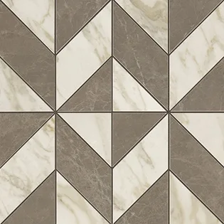 Marvel Edge Gris-Calacatta Mosaico Cubes AEPU