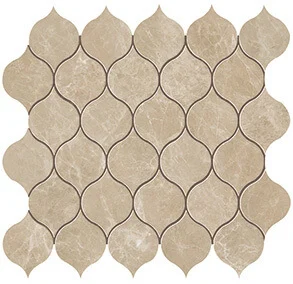 Мозаика Atlas Concorde Italy Marvel Edge Gris Clair Drop Mosaic 9EDR 27,2x29,7 глянцевая