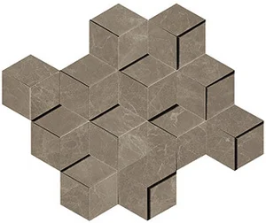 Мозаика Atlas Concorde Italy Marvel Edge Gris Supreme Mosaico 3D AEPF 26,4x30,5 глянцевая
