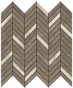 Мозаика Atlas Concorde Italy Marvel Edge Gris Supreme Mosaico Twill Lap. AEPQ 30x31 лаппатированная