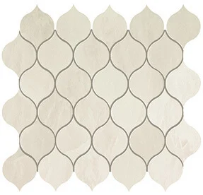 Мозаика Atlas Concorde Italy Marvel Edge Imperial White Drop Mosaic 9EDW 27,2x29,7 глянцевая