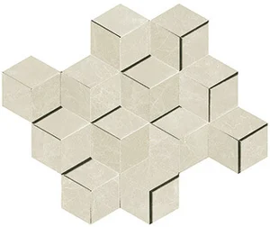Мозаика Atlas Concorde Italy Marvel Edge Imperial White Mosaico 3D AEPI 26,4x30,5 глянцевая