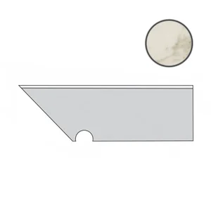 Спецэлемент Atlas Concorde Italy Marvel Edge Royal Calacatta Battiscopa Sag. SX AFB2 7,2x30 матовый
