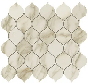 Мозаика Atlas Concorde Italy Marvel Edge Royal Calacatta Drop Mosaic 9EDC 27,2x29,7 глянцевая