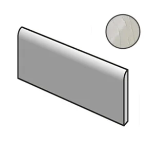 Бордюр Equipe Masia Bullnose Gris Claro Crackle 21135 7,5x15 глянцевый