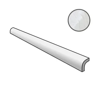 Бордюр Equipe Masia Pencil Bullnose Blanco Crackle 23305 3x15 глянцевый