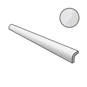 Бордюр Equipe Masia Pencil Bullnose Blanco Crackle 23305 3x15 глянцевый